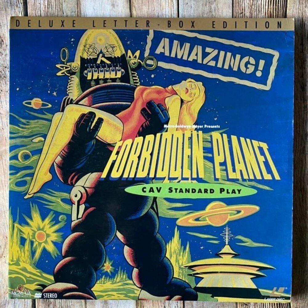 Forbidden Planet Deluxe letterbox cav standard play laser disc  2discs
